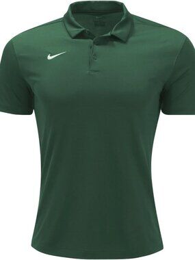 Men's Green Imported mesh body fabric Three-button Polos Shirt